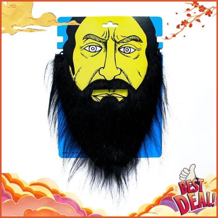 Trending Jenggot Palsu Warna Hitam Coklat Putih Kostum Cosplay Drama Dan Pesta