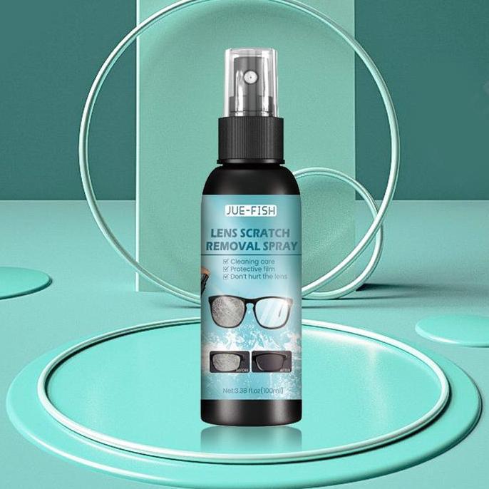 100ml Pembersih Kacamata Cairan Lens Cleaner Spray Pembersih Lensa Kacamata Lebih Bersih & Jernih