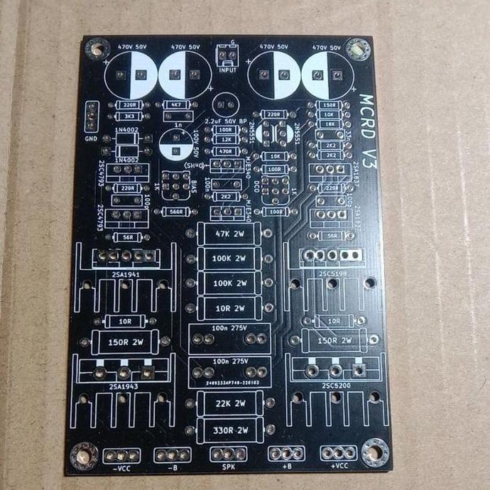Best- pcb Ampli MCRD V3 double layer