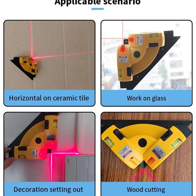 Best- SIKU LASER watterpass siku tukang laser level siku bangunan siku Lantai