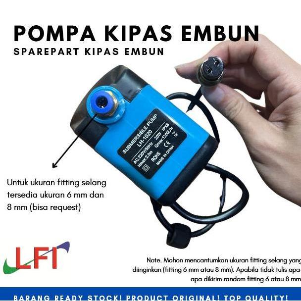 Sparepart Pompa Air Kipas Embun