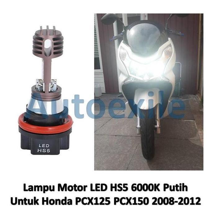 promo Lampu HS5 LED White Putih 6000K Motor Honda PCX125 PCX150 PCX Lama 2008 2009 2010 2011 2012 te