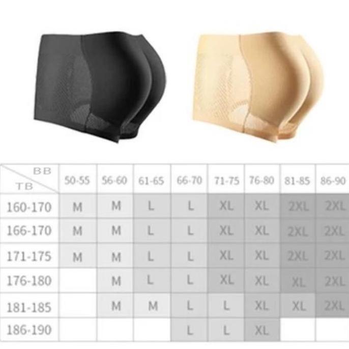 Ytta- Celana Dalam Pria Busa 3D Celana Dalam Pria Busa Pantat Untuk Mengangkat Pinggul Celana Dalam 