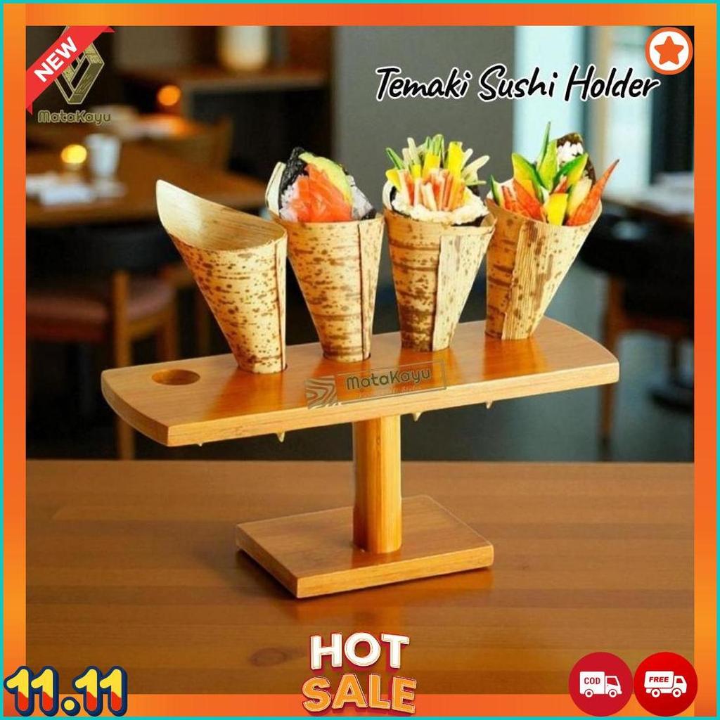 Th-02 Temaki Sushi Holder Tempat Sushi Roll Rak Sushi Cone Es Krim Cone [M1]