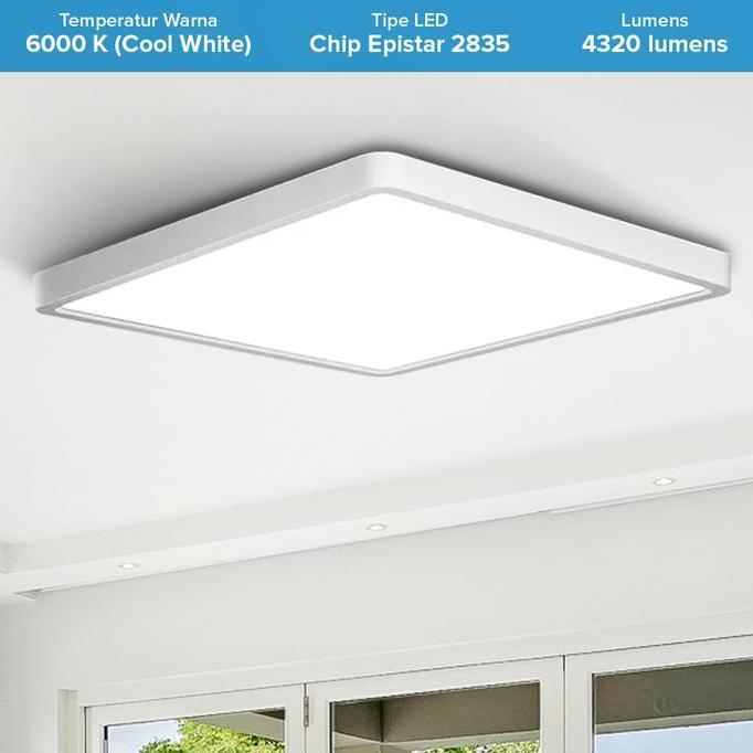 Ceiling Light Lampu Plafon Kotak 40 x 40 cm lampu LED Ceiling 24W & 48W  Light Cool White 6000K lamp