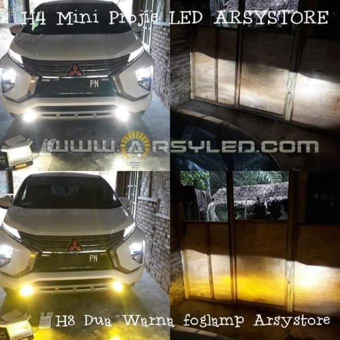 Lampu Kabut Foglamp LED Xpander Livina H8 H11 H16 Dua Warna