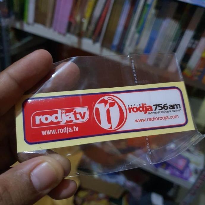 Good- Sticker radio & tv rodja ( embos coating) Uk. 2,5 x 10,5cm