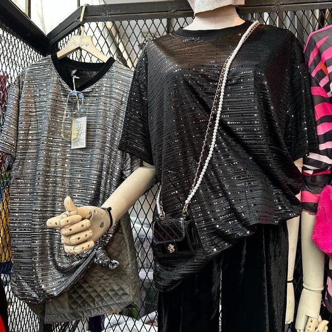 Good- Sequin Glitter Top Premium Blouse Atasan Wanita