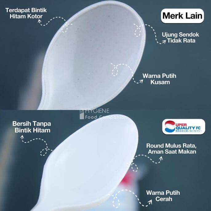 Sendok Plastik / Sendok Makan Panjang Tebal / Sendok Plastik Tebal Per Dus