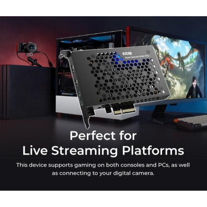 EZCAP 365 PCIE Gen3 HDMI DUAL CAMLINK RAW 4K VIDEO CAPTURE CARD PCI E Terlaris