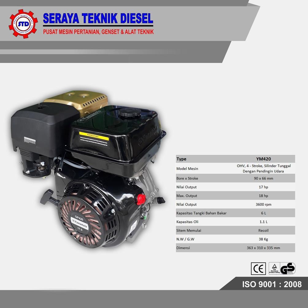 ENGINE YAMAMOTO GX420 / MESIN PENGGERAK BENSIN 17 HP / YAMAMOTO GP420 Berkualitas