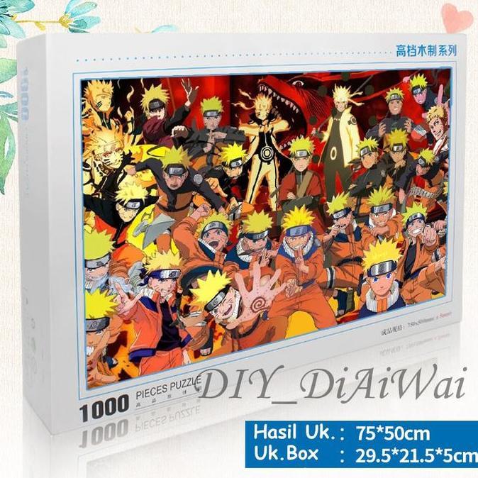 Puzzle Jingsaw 1000 pcs kayu Uk.70 x 50cm - Naruto