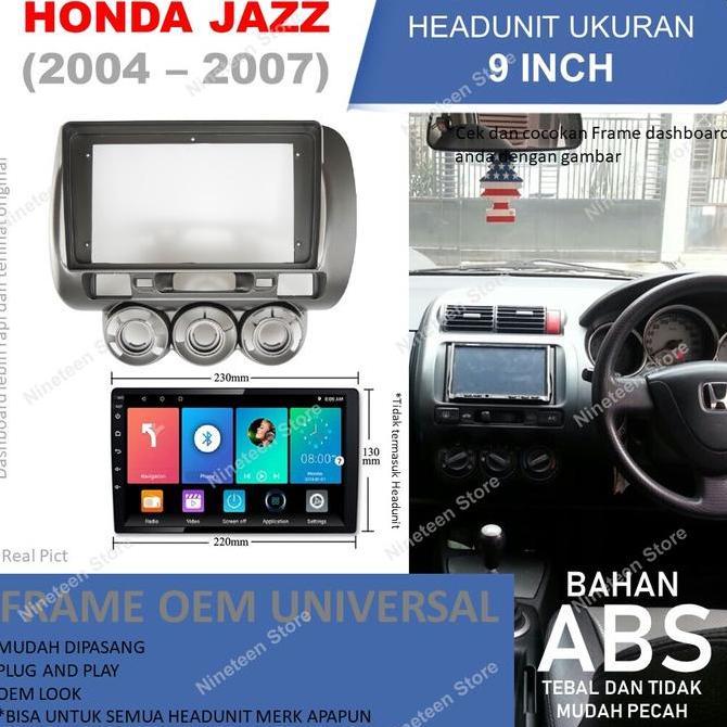 Frame Panel Honda Jazz GD3 Untuk Head unit Android 9 Inch READY