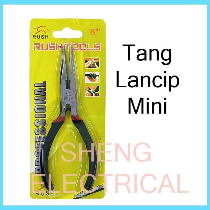 Yxyj- Tang Buaya Mini Jepit Kecil Lancip Panjang Long Nose Plier 5" 5 Inci