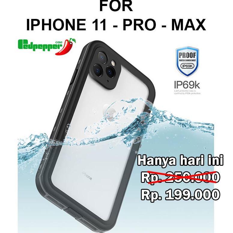 Nice- Redpepper Case Iphone 11 - Pro - Max Casing Anti Air Cover Waterproof Shockproof