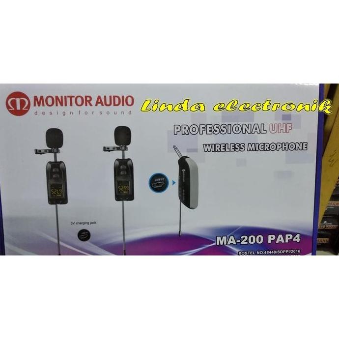 TERLARIS mic wireles 2bh clipon monitor audio ma200 PAP4 ma 200 pap4 ma200pap4