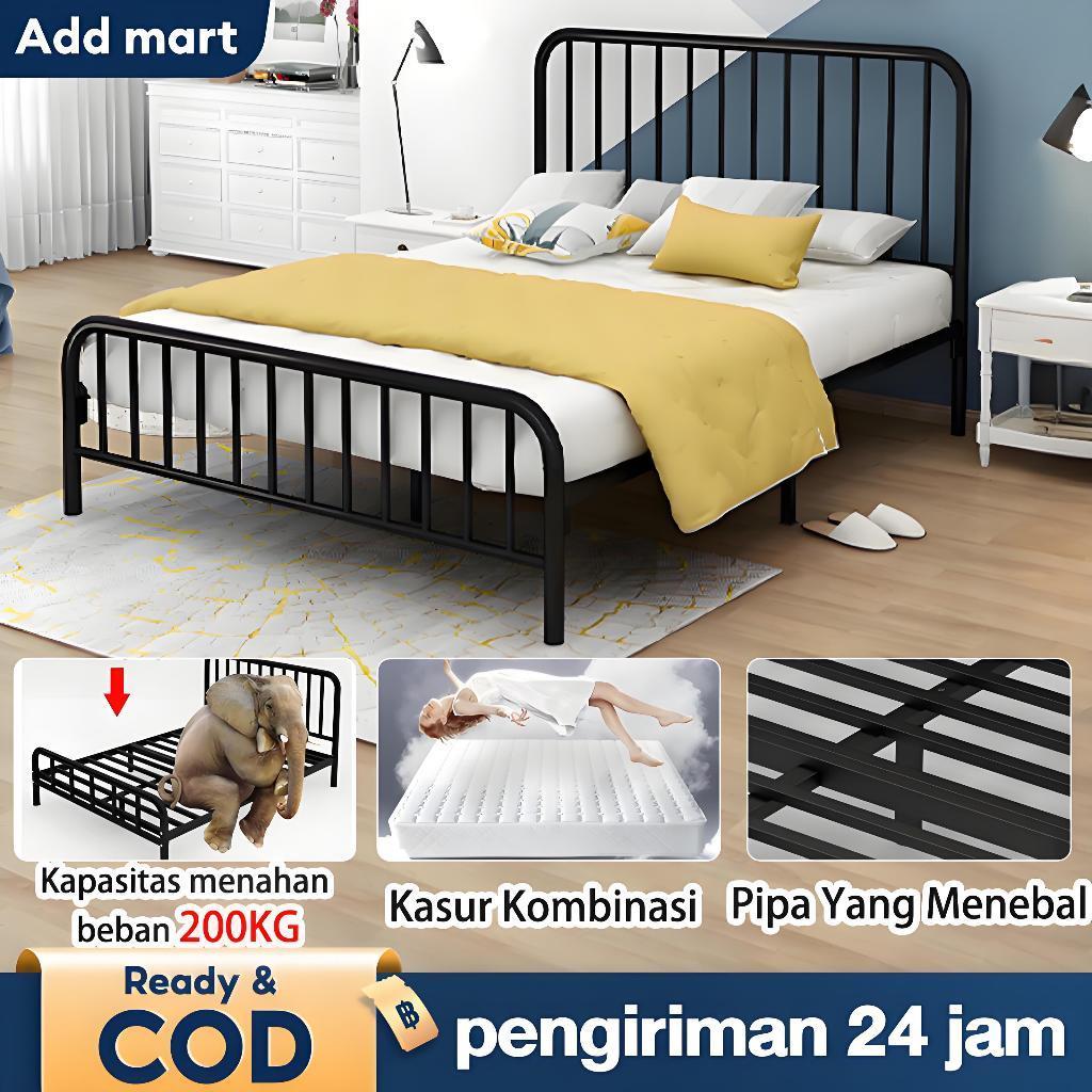 Tempat Tidur Besi Tempat Tidur Divan Dipan Tempat Tidur Sandaran Ranjang Besi 160X200