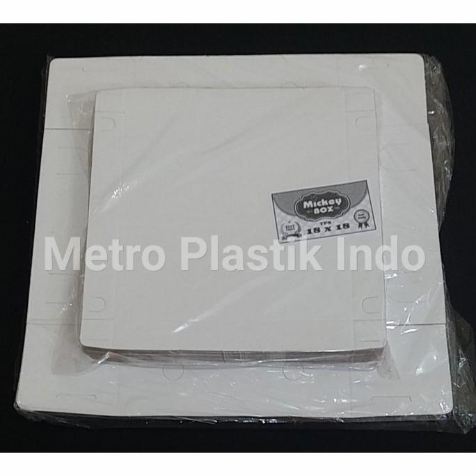 Good- Dus | Box 400gsm | Kotak Nasi Kue Makanan 18x18 Polos 18 x 18 Mickey