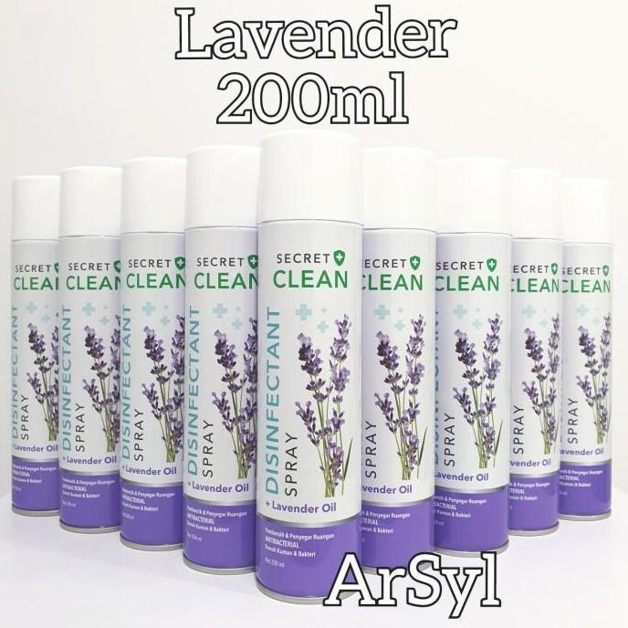 Enimx- Secret Clean Disinfektan Spray 200Ml - Lavender Oil