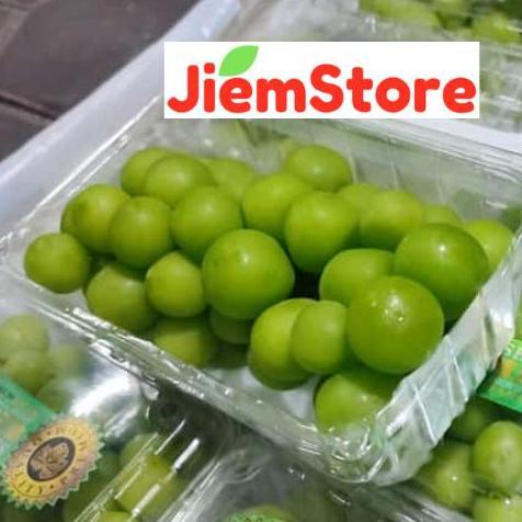 Fruxi- Anggur Hijau Shine Muscat Manis Seedless Fresh Segar Impor Buah Grape
