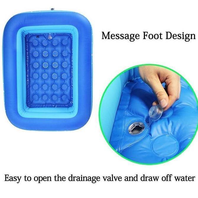 Toypuy- 120Cm-260Cm Kolam Renang Anak 3 Ring Kolam Mandi Bola Pompa Tiup Inflatable Kolam Balon Anak