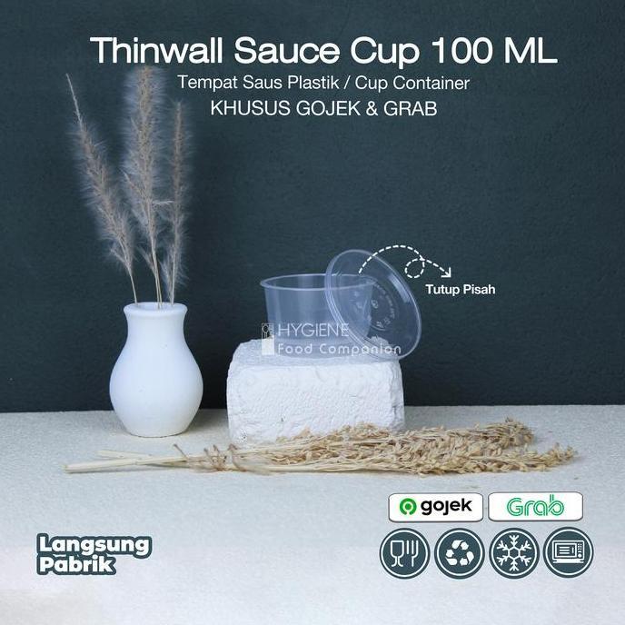 Good- Tempat Cup Puding 100ml Container - Thinwall Cup Puding 100ml