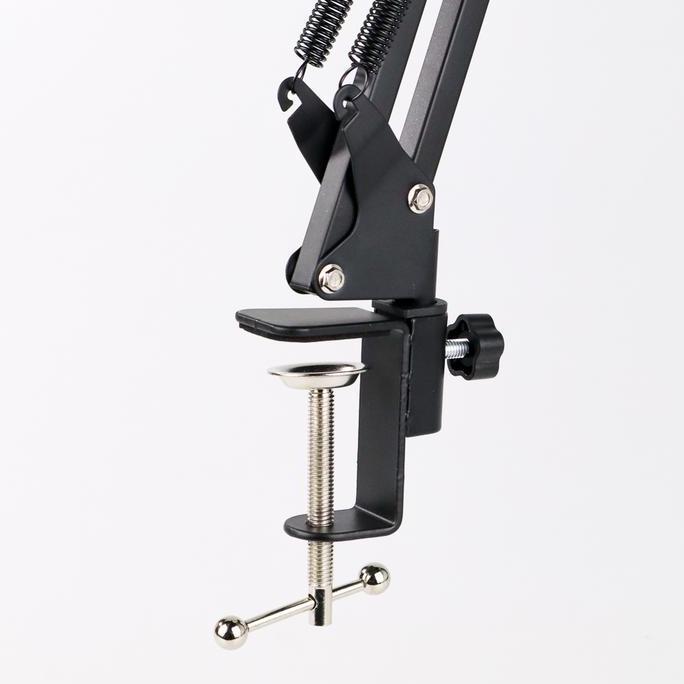 Volk- Stand Speaker Full Besi Alumunium / Stand Mic Microphone Meja Panjang 72 Cm