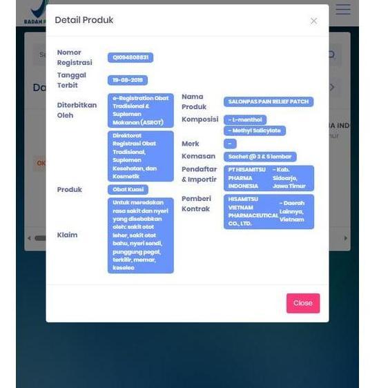 Osso- Salonpas Pain Relief Patch 3 Lembar - Koyo Nyeri Otot Dan Sendi