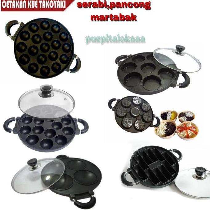 NEW CETAKAN KUE TAKOYAKI | MARTABAK MINI | SERABI | KUE PANCONG CAKE PAN