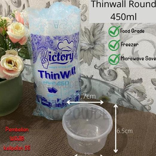 Good- THINWALL ROUND 450ML / THINWALL BULAT 450 ML | TEMPAT MAKAN BULAT