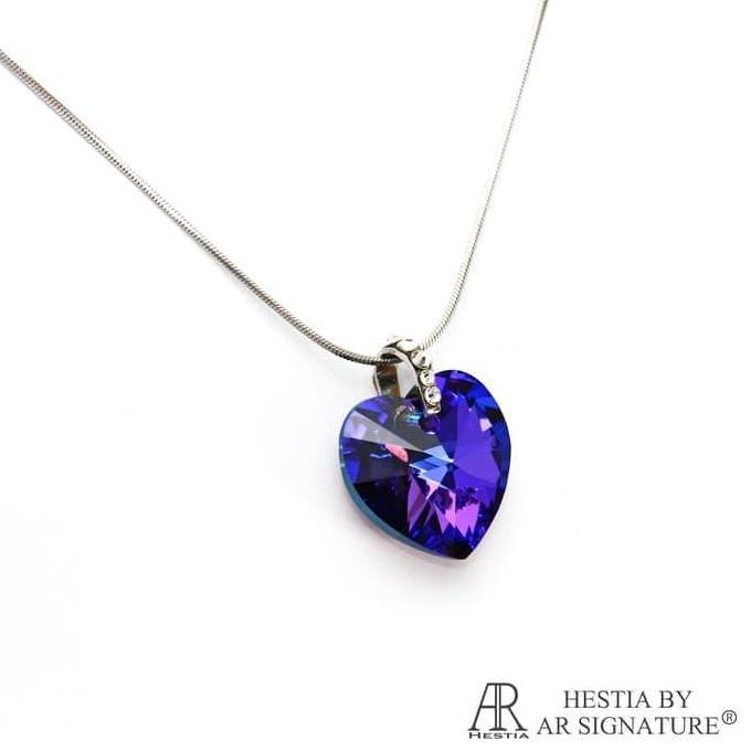 Terlaris Perhiasan Kalung Liontin Swarovski - Irish Heliotrope By Ar Hestia