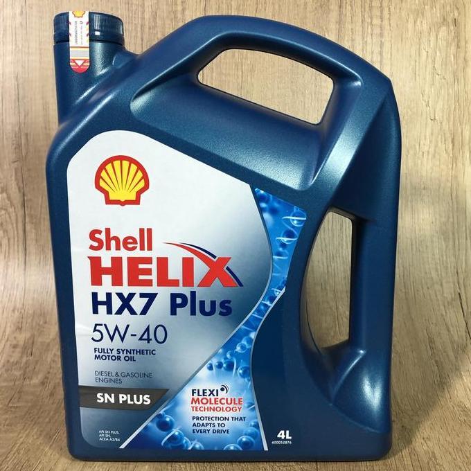 Hiww- Oli Mesin Shell Helix Hx7 5W-40 4 Liter - Oli Mobil Bensin - Original