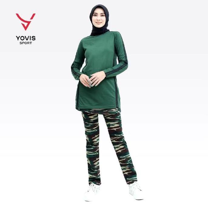 Grily- Celana Senam Cargo Loreng & Celana Senam Rok Army Wanita/ Celana Senam Loreng / Celana Olahra