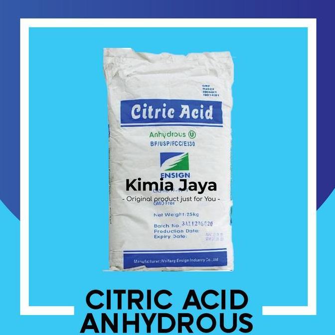 Citric Acid Citrun Asam Sitrat Anhydrous 25 KG