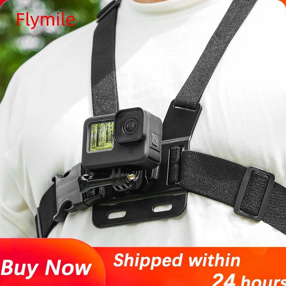 Chest Strap For DJI Osmo Action 6/5 Pro/4/GoPro/Insta360 Ace 2,Riding/Hiking Shooting Adjustable Ela