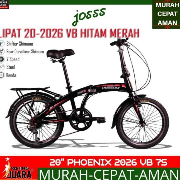 Terlaris Sepeda Lipat Phoenix 2026 Vb Folding 20 Inch