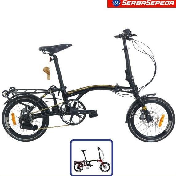 Terlaris United Trifold 11 Speed Reflex Sepeda Lipat 16 Inci