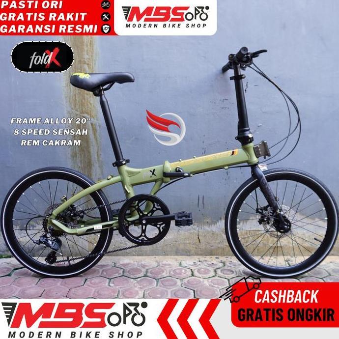 Terlaris Sepeda Lipat Element Foldx 20 Inch Alloy Murah Folding Bike
