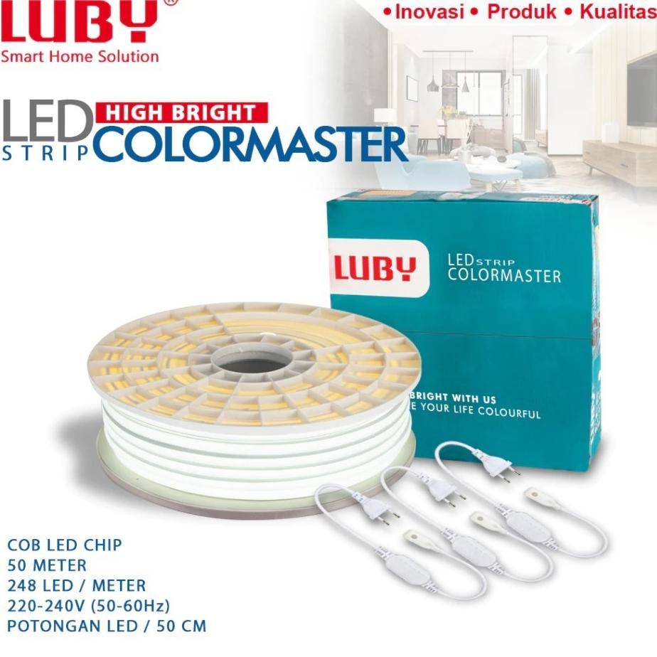 LUBY Lampu LED Neon Flex Selang COB Colormaster 11W 50 Meter / 1 Roll 50 Meter LED Neon Flex LUBY
