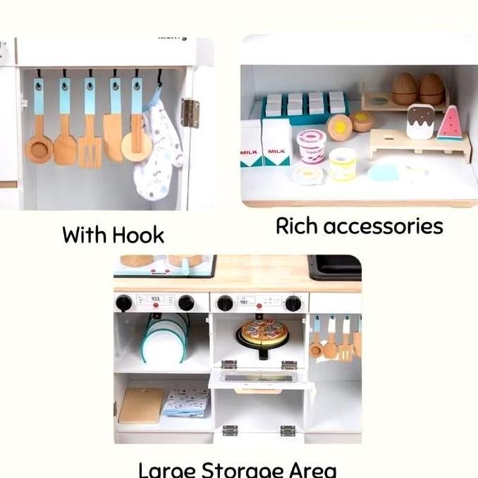 Expert- Water Kitchen Set Mainan/Wooden Kitchen Mainan/Mainan Kayu Masak Masakan/Mainan Edukasi Anak