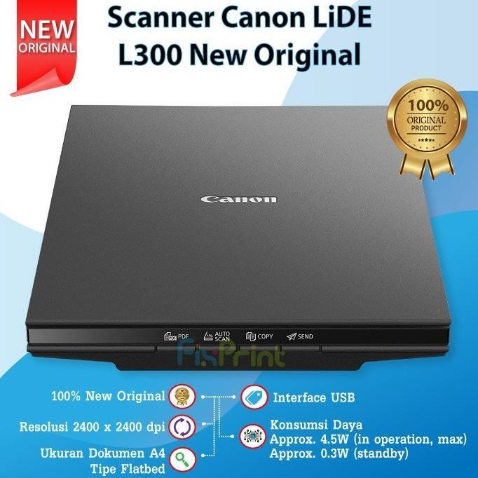 CanoScan LiDE L300 Scan Lide 300 A4 Flatbed Lide 400 Scanner Canon A4 Pengganti LiDe 110 120 NEW Ori