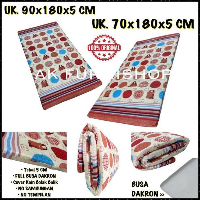 Kasur Lipat Busa Dakron Murah Tebal 5 CM - Kasur Lantai Ekonomis
