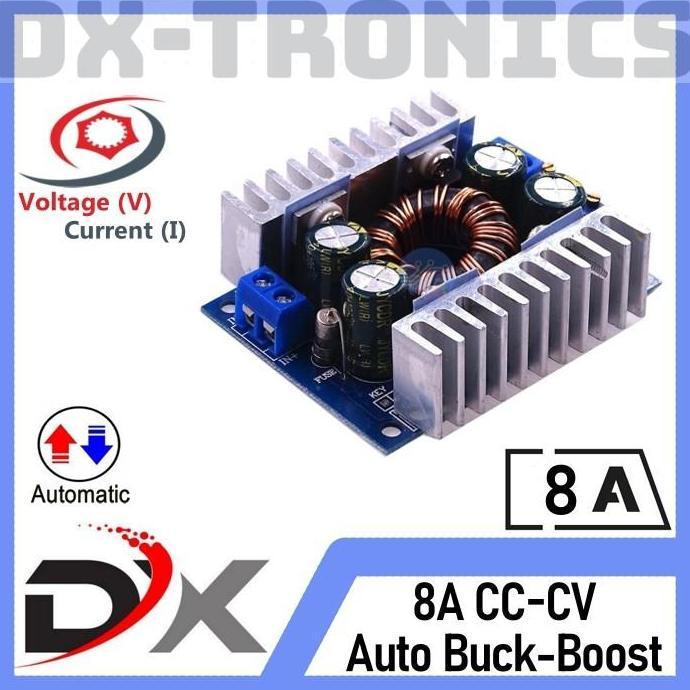 Automatic Step Down Step Step Up DC-DC 8A Auto Buck Boost Module CC CV Promo