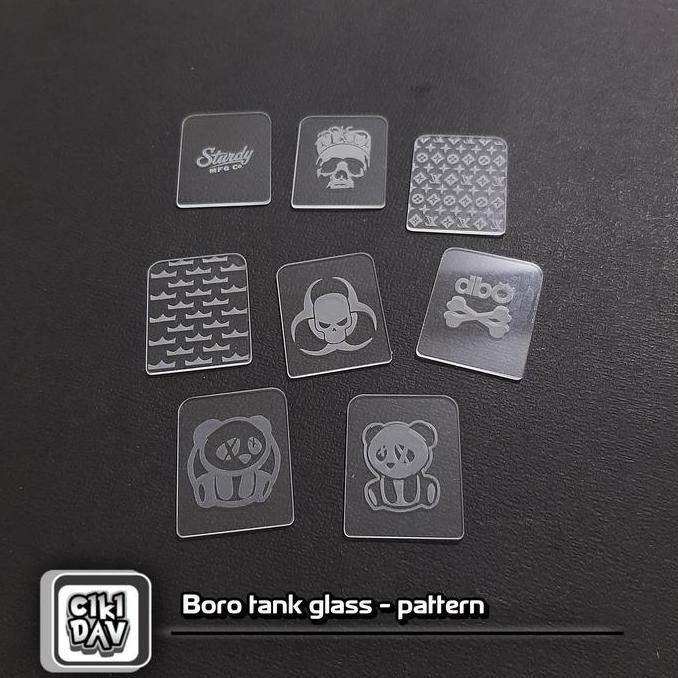 Dkrs- Boro Tank Glass Motif Kaca Boro