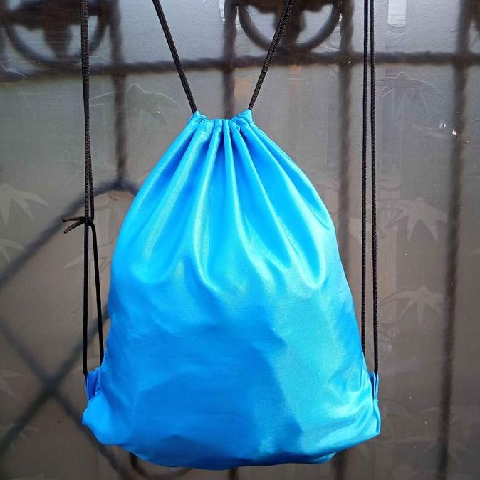 Tas serut polos / string bag polos / tas sepatu / tas serut futsal bola /tas serut pria / tas serut 