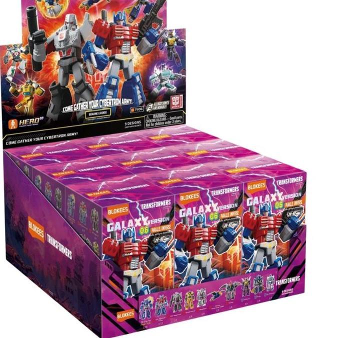 Blokees Transformers Galaxy Version 06 Optimus Megatron Kickback Dirge Rachet Swoop Orion pack Wheel