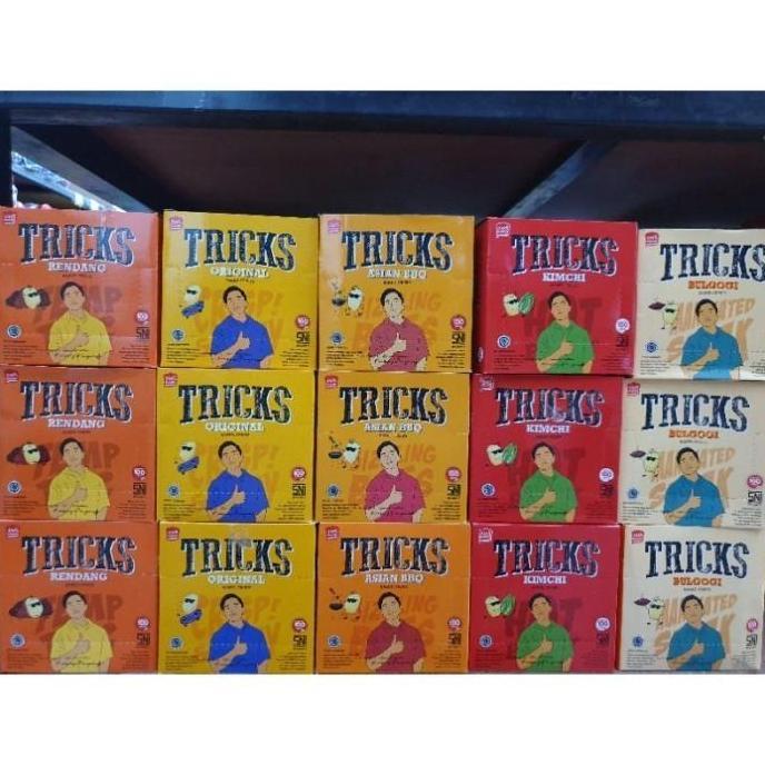 TERMURAH Snack Kentang TRICKS Enak 1 dus isi 24 box @ 60 gram READY STOCK