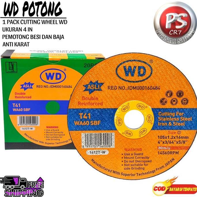 Yourpw- Wd Potong 1Kotak Isi 20Pcs Cautting Wheel Kating Potong Besi,Baja,Fiber,Plastik,Steinles Ste