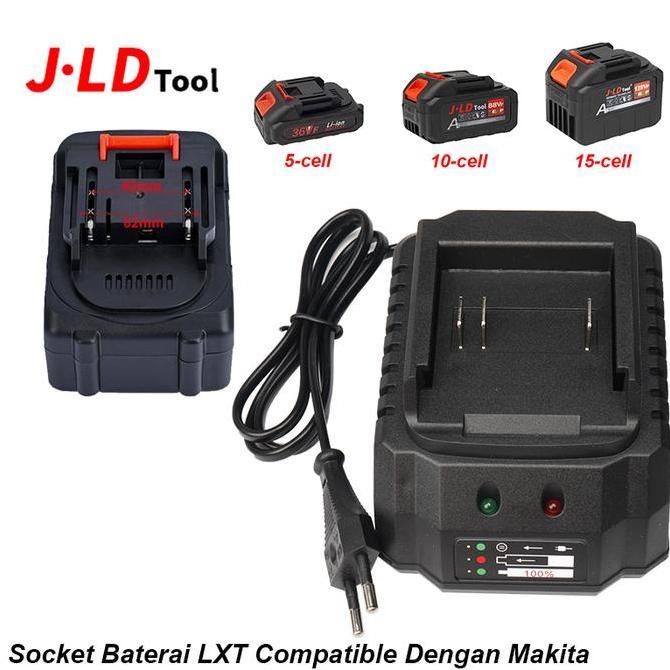 Yourpw- Jld Charger Makita Lithium/Fast Charger 21V/12V Adaptor Charger Bor Baterai