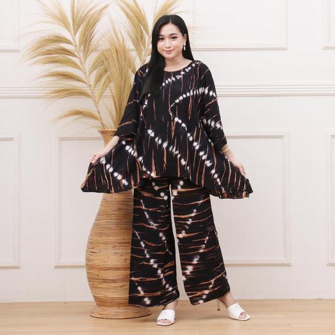 Set Terompet shibori rayon handmade casual shibori